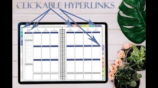 How use hyperlinks in Digital Planner for GoodNotes or Notability or Metamoji [upl. by Doretta]