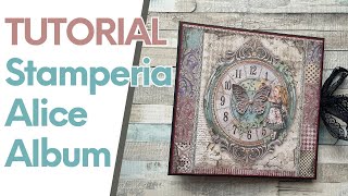 ✨Tutorial✨  Stamperia Alice Album [upl. by O'Callaghan]