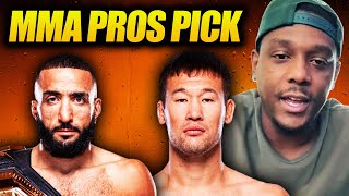 MMA Pros Pick ✅ Belal Muhammad vs Shavkat Rakhmonov  Part 1 👊 UFC 310 [upl. by Ailel]