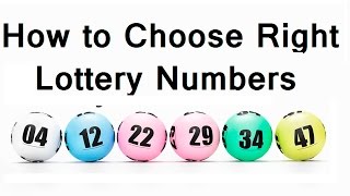 How to Choose Pick right lottery Numbers [upl. by Mariana668]