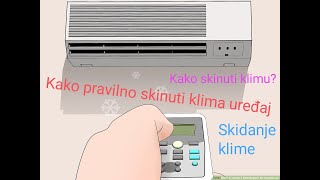 Pravilna demontaza klima uredjaja  How to reinstall air conditioner [upl. by Annis]