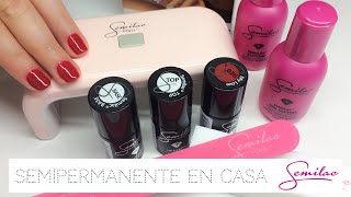 Manicura Semipermanente en Casa con Semilac  Tutorial Paso a Paso [upl. by Cogn]