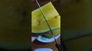 Yellow watermelon luckyfish2657 shortvideo watermelon [upl. by Lyrret]