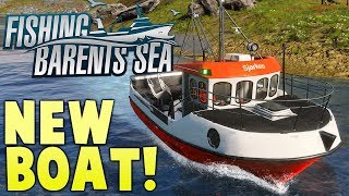 New Boat Net Fishing amp Employees  Commercial Fishing Simulator  Fishing Barents Sea Gameplay [upl. by Sager]