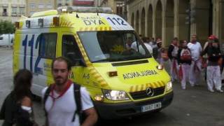 Ambulancia Pamplona  San Fermin 2011 SAMU DYA [upl. by Evars]