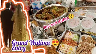 Grand Walima  itni sari dishes 😳  pakistani wedding food viralwedding [upl. by Cutcliffe]