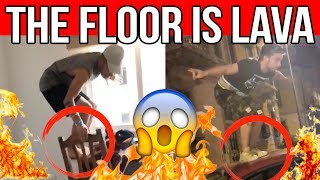 THE FLOOR IS LAVA COMPILATION 🔥 Matt amp Bise [upl. by Dorcy]