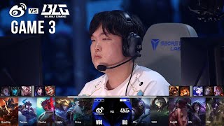 Weibo Gaming vs Bilibili Gaming Game 3  World Championship 2024 Semifinals  WBG vs BLG G3 [upl. by Poucher812]