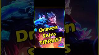 Draven Skins Tier List leagueoflegends draven tierlist worlds2024 gaming riotgames arcane [upl. by Ydnamron832]