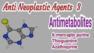 Anti neoplastic agents 3  Medicinal Chemistry  III B Pharm V Semester  III Pharm D [upl. by Steve112]