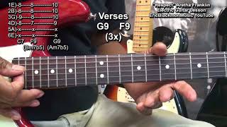 How To Play RESPECT Aretha Franklin On Electric Guitar RampB Style  Tribute EricBlackmonGuitar [upl. by Narba732]