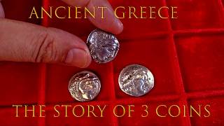 3 Ancient Greek Coins  Ptolemy Alexander III Athens Owl [upl. by Weixel]