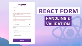 BEST Ways to Handle and Validate React Forms without a Library [upl. by Riesman]