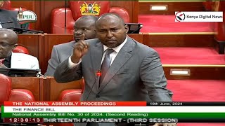 I stand to oppose MP Junet Mohamed REJECTS Rutos Finance Bill 2024 [upl. by Anaes800]