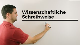 Wissenschaftliche Schreibweise scientific notation großekleine Zahlen  Mathe by Daniel Jung [upl. by Berl]