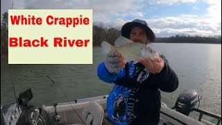 Windy day of Crappie fishing on the Black River crappie fishing fishingvideo [upl. by Malachy]