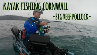 Kayak fishing UK  lure fishing for reef pollock [upl. by Lienahs]