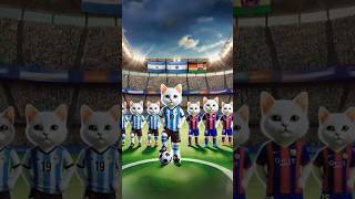 Cat was injured playing football cat animation Aipainting cutepet [upl. by Iznekcam]