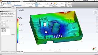 Moldflow Adviser 2017  Part tolerance shrinkage and warpage [upl. by Aika]