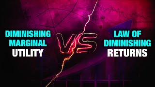 Diminishing Marginal Utility vs Law of Diminishing Returns [upl. by Dav81]