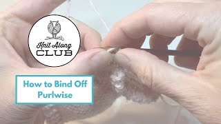 How to Bind Off Purlwise [upl. by Golden]