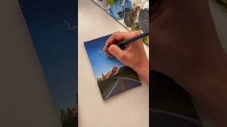 Acrylic painting for beginners Easy painting acrylic painting tutorial landscape art acrylic [upl. by Gagliano]