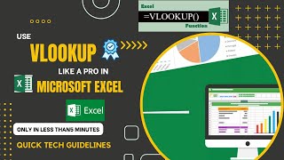 Master The Vlookup Function In Microsoft Excel  English Tutorial  MS Excel  Quick Tech Guidelines [upl. by Leese15]