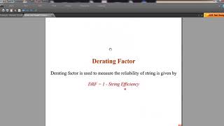 TOPIC SERIES CONNECTION OF SCR AND STRING EFFICIENCY AND DERATING FACTOR ATUL DESHMUKHEEPE [upl. by Tiloine]