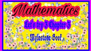 Class 8th maths chapter 3 lets try 3 solution Mylestone book solution chapter wise Gurgaon academy [upl. by Eseeryt]