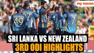 Sri Lanka vs New Zealand 3rd ODI Highlights  SL Clinches ODI Series Against NZ 20 [upl. by Anyaj296]