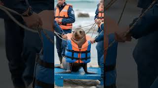 🌊 Rescue Operation 🌊 rescue animalrescue oceanmystery polarbear seal penguin [upl. by Trescha913]