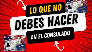 lo que no debes hacer en el consulado americano [upl. by Atelra]