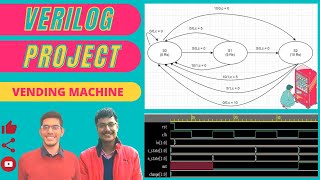 Vending Machine in Verilog with code  Verilog Project  EDA Playground  Electronics Project [upl. by Oos]