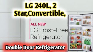 GLT292RPZYLG 240L 2 StarConvertible DoorCooling™ Smart FrostFree Double Door Refrigerator [upl. by Itsur]