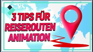 3 NEUE Tips für Reiserouten Animation 2022 Filmora X Tutorial Deutsch [upl. by Luy166]