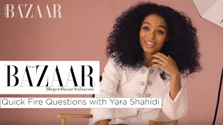 Yara Shahidi Quick Fire Questions  Harpers Bazaar Arabia [upl. by Alah]