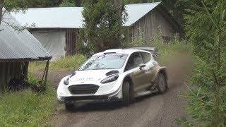 Sebastien Ogier Rally Finland Test 19 7 2017 [upl. by Yuht]