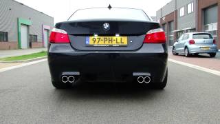 BMW E60 530I Duplex exhaust system By Maxiperformance [upl. by Notle968]