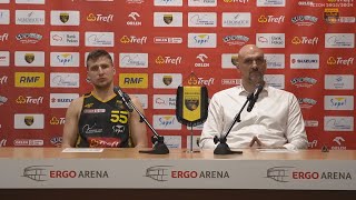 Konferencja po meczu Trefl Sopot  MKS Dąbrowa Górnicza  Trefl Sopot [upl. by Elleirbag]