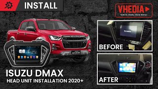 Isuzu D Max Head Unit Installation 2020 [upl. by Nettle11]