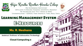 Cloud Computing 2Ms R NeshanaAssistant Professor of Information Technology [upl. by Romeo328]