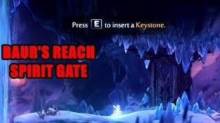 How to open All Baurs Reach Spirit Gates all keystones locations Ori and the Will of the Wisps [upl. by Mychael]