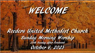 Reeders UMC Worship Service October 6 2024 [upl. by Yrahcaz]