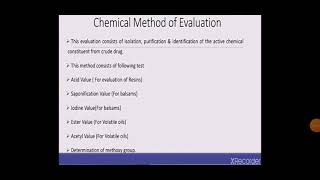 Drug evaluation and Significance of Pharmacopoeial standards  Chemical and Physical [upl. by Katerine352]