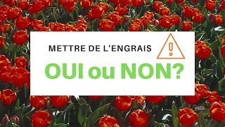 Mettre de lengrais OUI ou Non [upl. by Yllas]