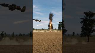 A10 Warthog cleans tanks with a bullet shower dcs [upl. by Ardrey]