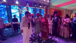 Himmat sandhu got marriedbhangra with wife sukhmani kaur grewal [upl. by Analed]