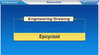 Engineering Drawing Conic section Epicycloid HIGH [upl. by Yrred]