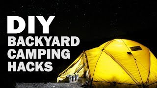 DIY Camping in our Backyard [upl. by Llerroj]