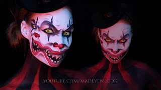 Double Face Clown Makeup Tutorial  Dual [upl. by Schaefer]